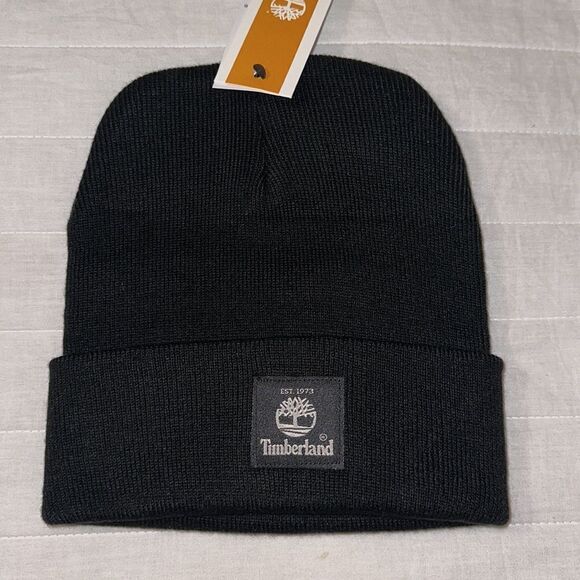 Timberland Men’s Black Short Watch Knit Beanie Hat - Picture 4 of 9